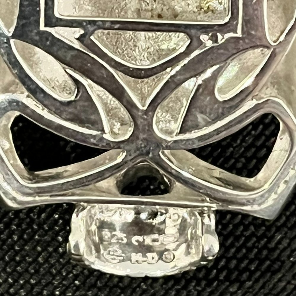 HARLEY DAVIDSON MENS STERLING SILVER SKULL NECKLACE - Picture 4 of 5